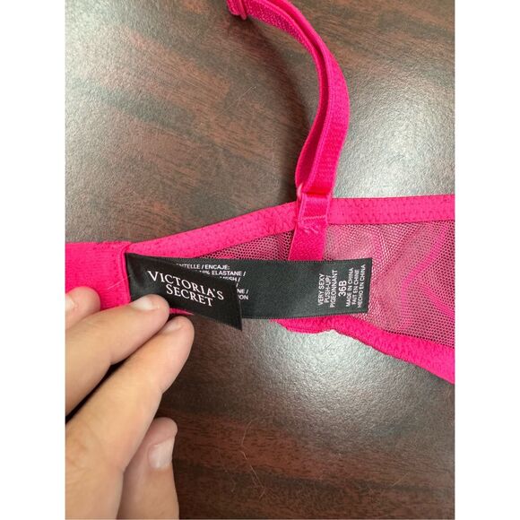 FINAL OFFER WILL DONATE SOON Vs Push Up Lace Bra Size 36B - Picture 5 of 6